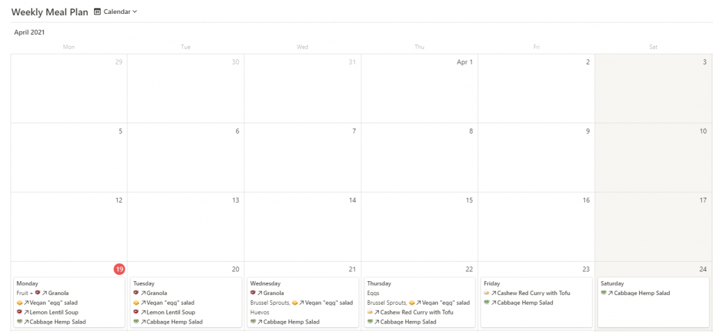 How to Use Notion as a Simple Meal Planner Food Journal {FREE weekly